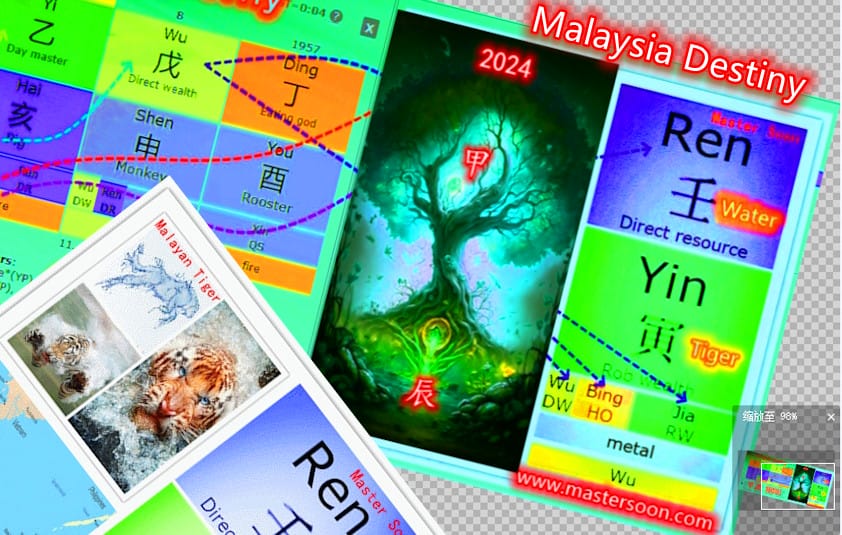 大马八字：2024甲木七杀国家财富，辰土鬼胎阴阳谋